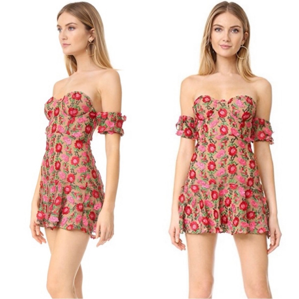 For Love of Lemons Amelia Strapless Dress Rosebud